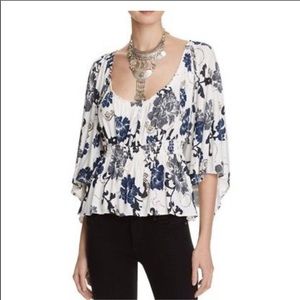 Free People Glenside Floral TopSz xs